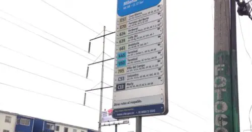 PARADERO SITP MILENTA  002B08